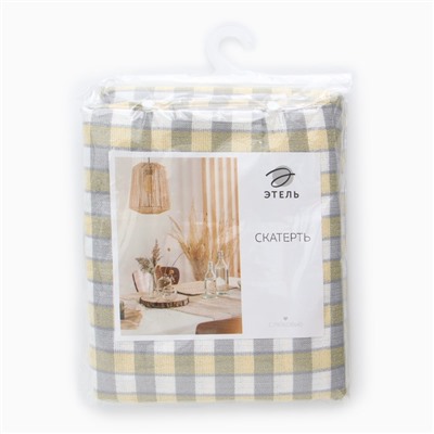 Скатерть «Этель», жёлтая, 140×180 см, 100% п/э