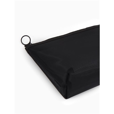 Косметичка Classic, сетка, на молнии, чёрная