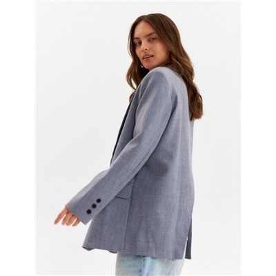 Пиджак женский с разрезом на спине MIST, размер 48-50, серый