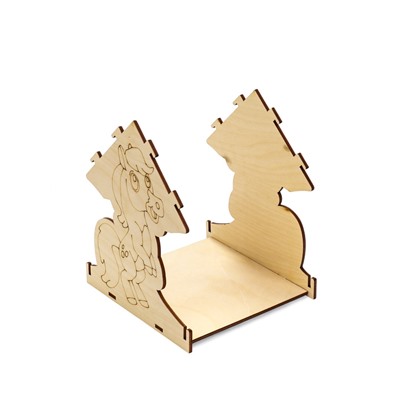 Кормушка для птиц «Лошадь», 18×16×15 см, своими руками, деревянная, Greengo