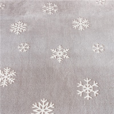 Плед с рукавами светящийся в темноте «Этель. Снежинки», 150×200 см
