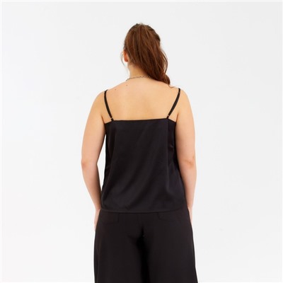 Топ женский MINAKU Silk pleasure, чёрный, размер 48