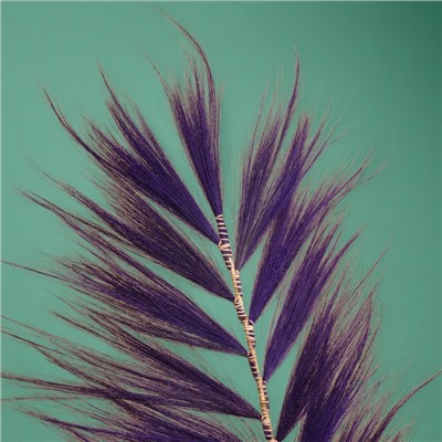 Сухоцвет на бамбуковом стебле, 250 см, фиолетовый