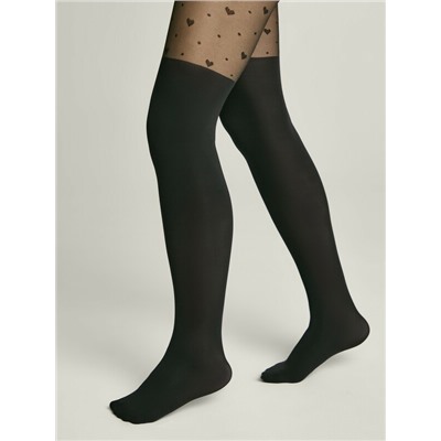 CONTE Колготки с имитацией гольфинов и сердечками SWEET GIRL