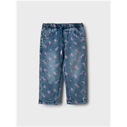 Брюки детские текстильные джинсовые для девочек