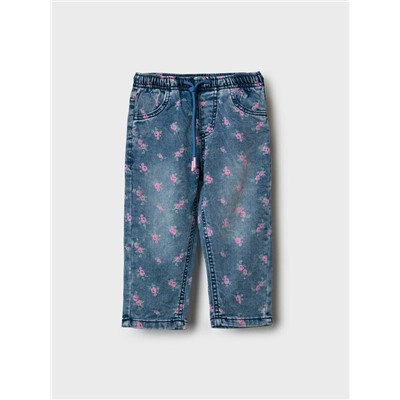 Брюки детские текстильные джинсовые для девочек