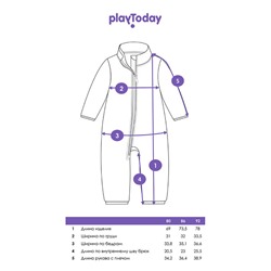 Комбинезон детский трикотажный для девочек