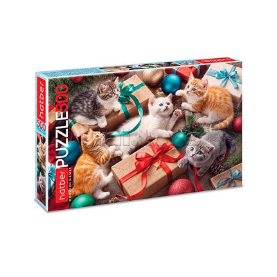 Пазлы 500 "Пушистый праздник"