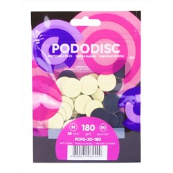 Staleks (Сталекс) Сменные файлы на мягкой основе для педикюрного диска / Pododisk M, 180 грит 17990