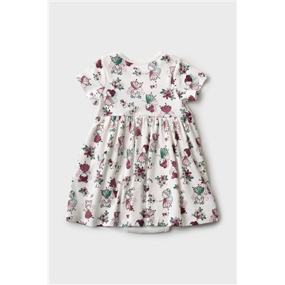 Платье-боди детское трикотажное для девочек PLAYTODAY, 1240121