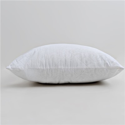 Подушка 50×70 см, белый, файбер, микрофибра, 100% полиэстер