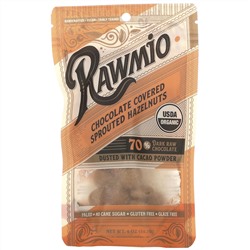 Rawmio, Chocolate Covered Sprouted Hazelnuts, 2 oz (56.7 g)