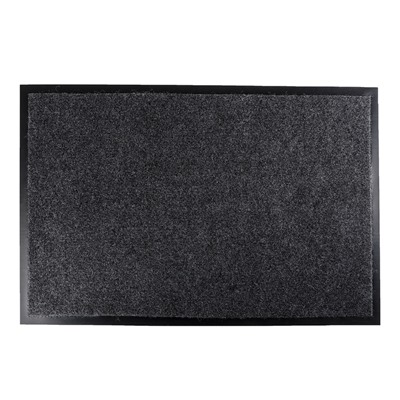 Коврик придверный влаговпитывающий Tuff, 60×90 см, серый