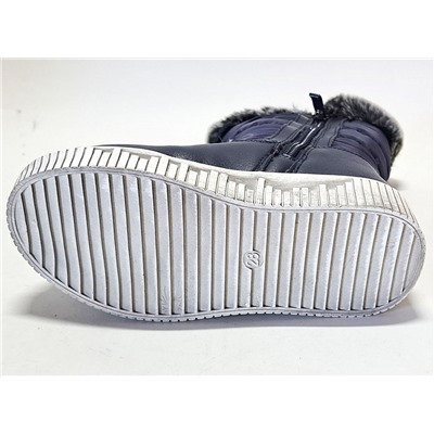 82WC-FLY-1091 син Сапоги зима для девочек (27-32)/12