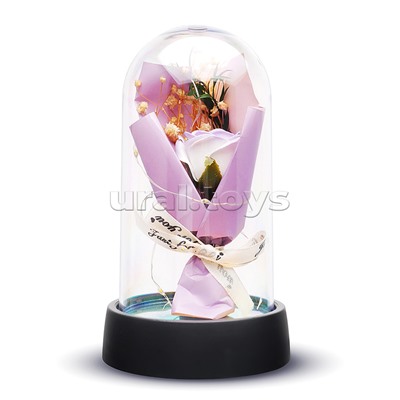 Светильник "Букетик" в коробке (сиреневый)