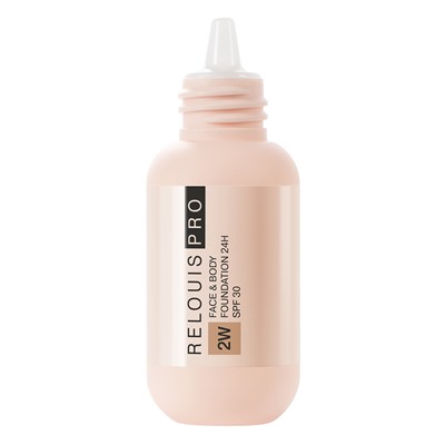 Крем тональный Face&Body Foundation 24H SPF30 тон 2W средний оливковый