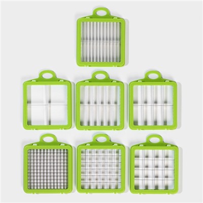 Овощерезка универсальная Chopper, 22 в 1, серая, зелёная