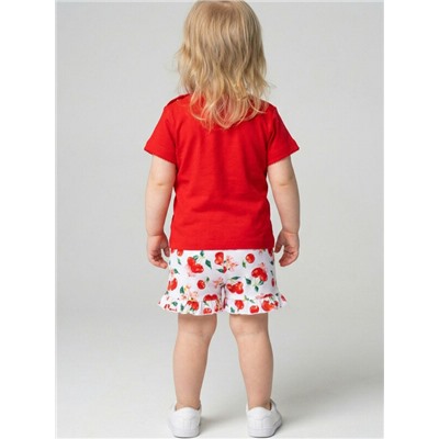 Шорты детские трикотажные для девочек, 2 шт в комплекте