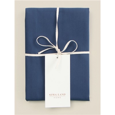 Наволочка SL Home Percale 300ТС, 50×70+3 см, синяя, перкаль, хлопок 100%