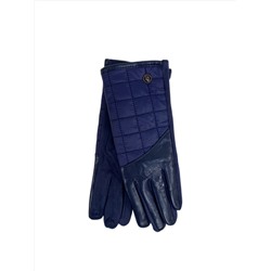 Комбинированные женские перчатки, цвет синий