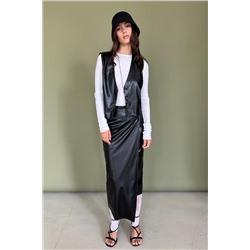 Юбка эко-кожа  ECO040/03/Черный