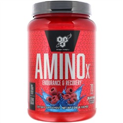 BSN, AminoX, выносливость и восстановление, со вкусом синей малины, 1,01 кг (2,24 фунта)
