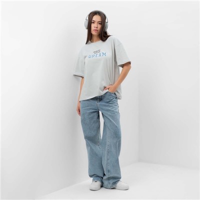 Футболка женская MIST Dream, серая, размер 46-48 (L)