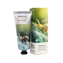 Farmstay Крем для рук с улиткой Snail Visible Difference Hand Cream