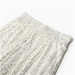 Брюки из пайеток KAFTAN, размер 30 (98-104 см), серебряные