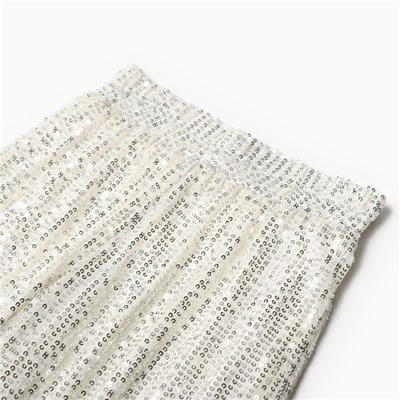 Брюки из пайеток KAFTAN, размер 30 (98-104 см), серебряные