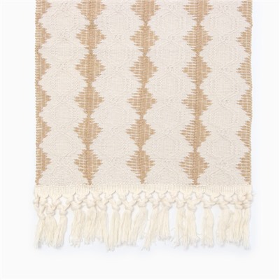 Дорожка на стол Этель сканди 32×180 см, 50% хлопок 50% п/э, бежевая