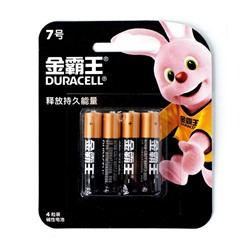 Батарейка алкалиновая Duracell Basic (CH), AAA, LR03-4BL, 1.5В, блистер, 4 шт.