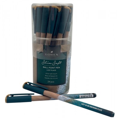 Ручка шариковая масляная 0.5мм "Slim Soft. LOREX LOST PLACE" синяя LXOPSS-LP (256430) LOREX