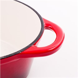 40639 Кастрюля чугун 3,5 л эмаль/покрытие красная MB (х2)