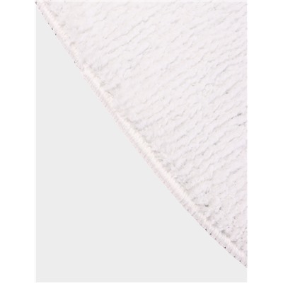 Коврик Доляна White Cat, 50.5×61 см, ворс 1.5 см, микрофибра, белый