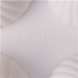 Форма для муссовых десертов и выпечки KONFINETTA «Купол», силикон, 30×17.5×4 см, 6 ячеек (d=7.5 см), белая
