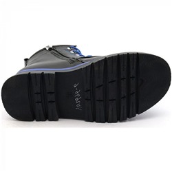 YD2696-6 черн/син Ботинки деми для девочек (32-37)/8