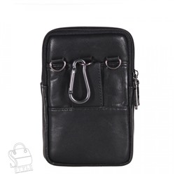 Сумка мужская кожаная 32717Z black Zinimsk