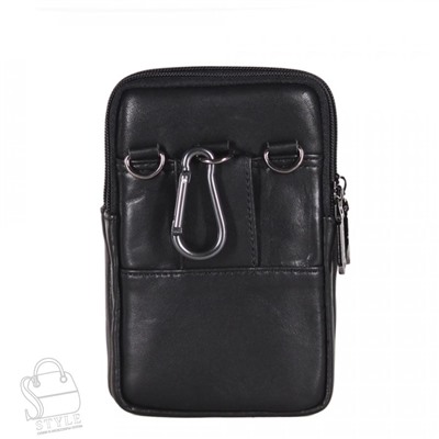 Сумка мужская кожаная 32717Z black Zinimsk