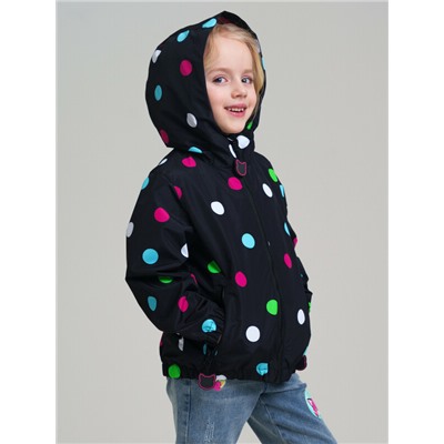Куртка текстильная с полиуретановым покрытием для девочек (ветровка)
