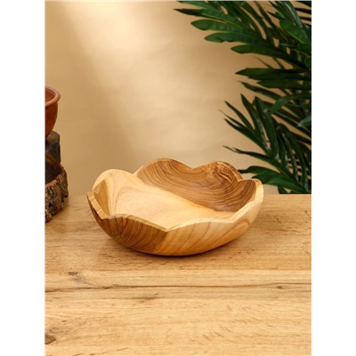 УЦЕНКА Тарелка 17×17×5 см, тиковое дерево