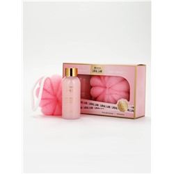 Подарочный набор: гель для душа 100 мл м мочалка ракушка, URAL LAB