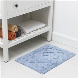 Коврик для дома Доляна «Нежность», 40×60 см, голубой