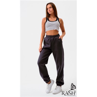 Джоггеры с начесом черные