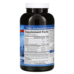 Carlson Labs, Norwegian, Super Omega-3 Gems, высокоэффективные омега-3 кислоты, 1200 мг, 180 капсул