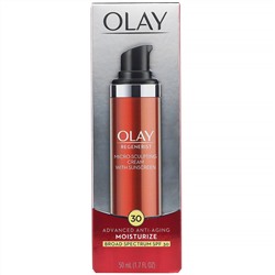 Olay, Regenerist, Micro-Sculpting Cream with Sunscreen, SPF 30, 1.7 fl oz (50 ml)