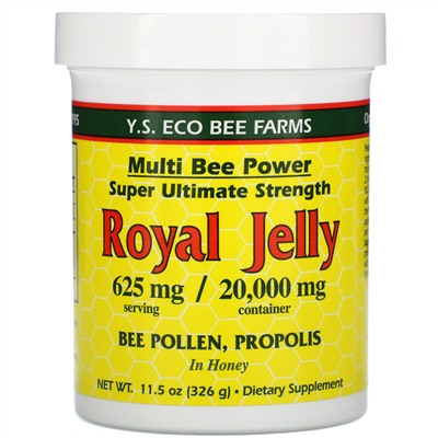 Y.S. Eco Bee Farms, Royal Jelly, 625 mg, 11.5 oz (326 g)