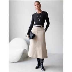 Юбка  из эластичного микро-вельвета