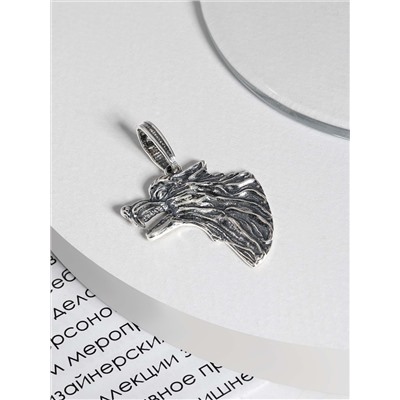 Подвеска из серебра с чернением 925 пробы п025ч