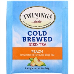 Twinings, Чай со вкусом персика для приготовления холодного чая, 20 пакетиков, 1.41 унций (40 г)